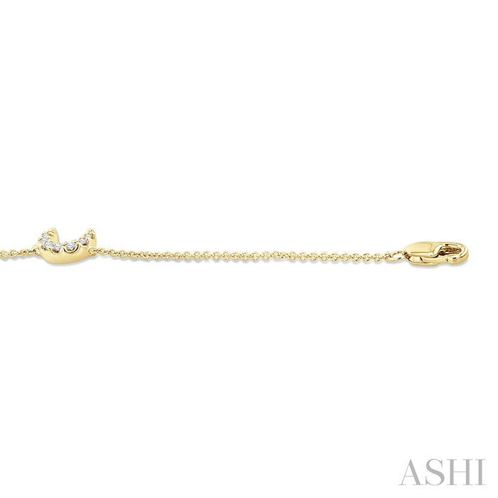 Moon Petite Diamond Fashion Chain Bracelet