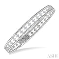 Flora Halfway Diamond Flex Bangle