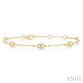 Mariner Link Diamond Station Chain Bracelet