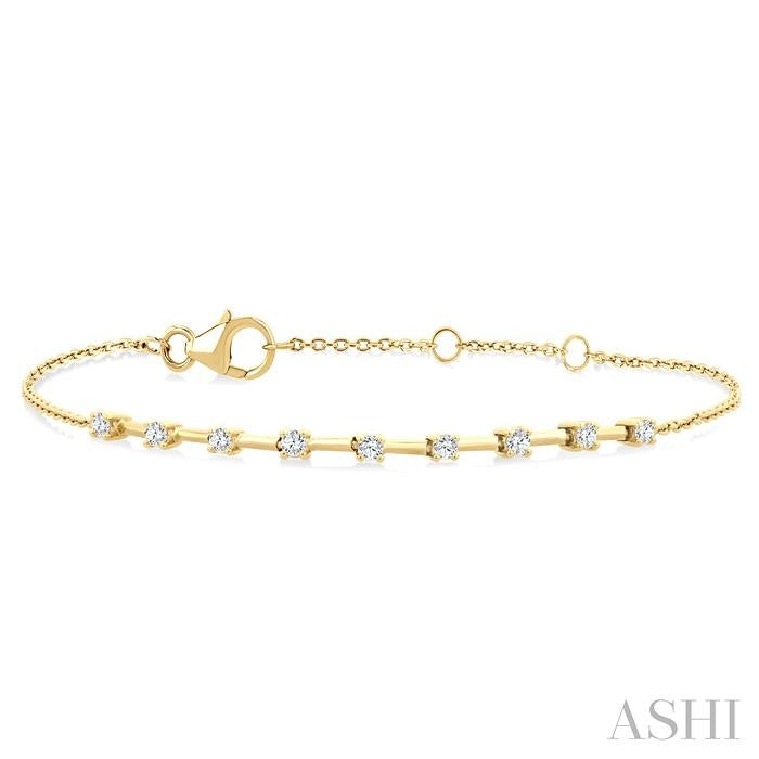 Floating Diamond Fashion Chain Bracelet
