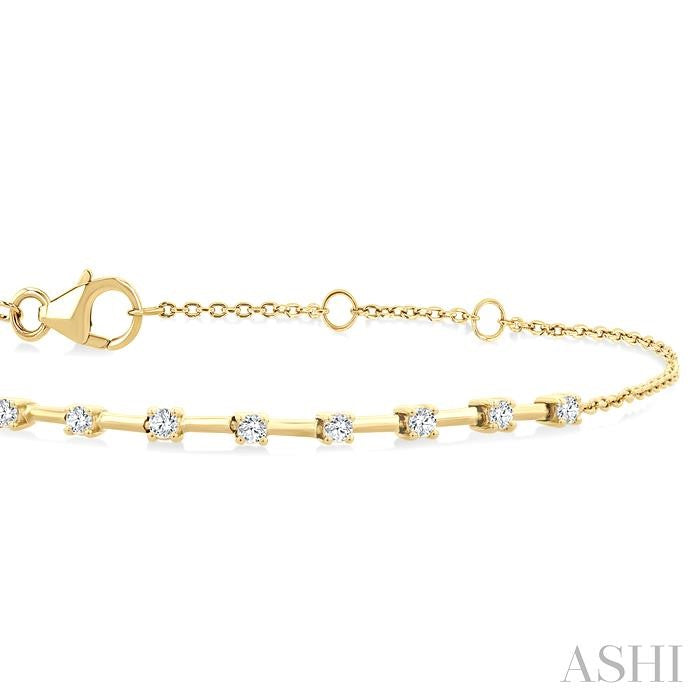 Floating Diamond Fashion Chain Bracelet