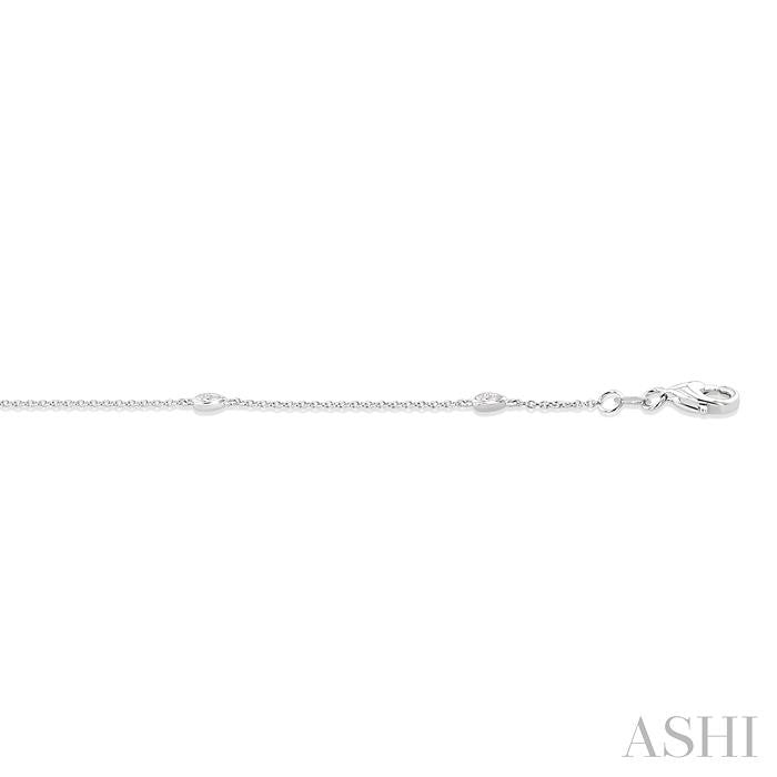 Pear Shape Station Diamond Chain Bracelet