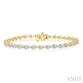 Pear Shape East-West Diamond Bracelet