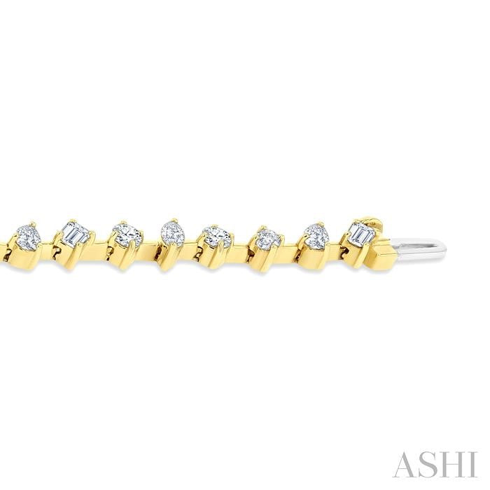 Mixed Shape Diamond Fashion Bracelet
