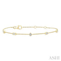 Bezel Set Diamond Fashion Chain Bracelet