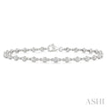 Bezel Set Diamond Station Bracelet