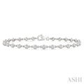 Bezel Set Diamond Station Bracelet