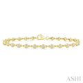 Bezel Set Diamond Station Bracelet