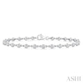Bezel Set Diamond Station Bracelet
