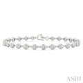 Bezel Set Diamond Station Bracelet