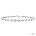 Bezel Set Diamond Station Bracelet