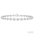 Bezel Set Diamond Station Bracelet