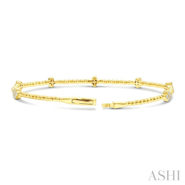 Bead Bijoux Clover Diamond Fashion Flex Bangle