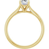 14K Yellow Gold 3/4 CTW Lab-Grown Diamond Engagement Ring