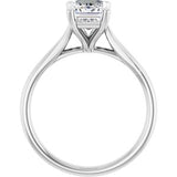 14K White Gold 1 3/4 CTW Lab-Grown Diamond Engagement Ring
