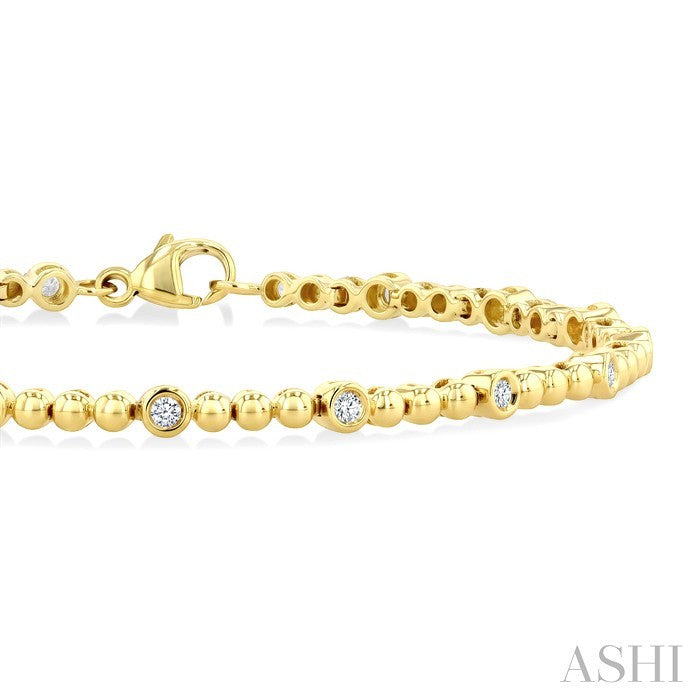 Bead Bijoux Bezel Diamond Fashion Bracelet