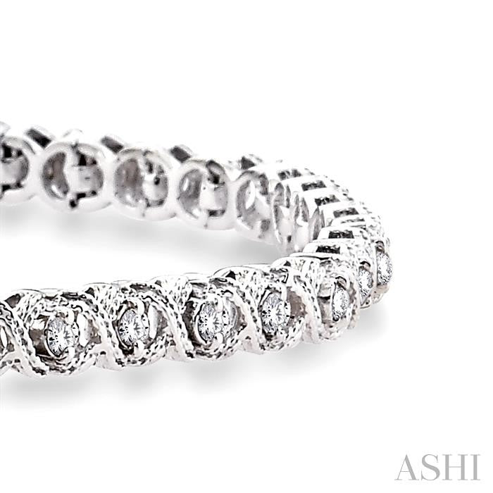 'X' Shape Diamond Bracelet