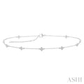 Clover Diamond Station Chain Anklet