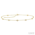 Clover Diamond Station Chain Anklet