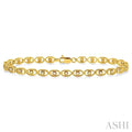 Oval Shape Diamond Link Bracelet