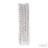 1/6 ctw Single Cut Diamond Fashion Earrings in Sterling Silver