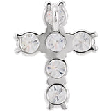 Platinum 9/10 CTW Natural Diamond Cross Pendant
