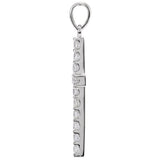 Platinum 3/4 CTW Natural Diamond Cross Pendant