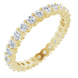 14K Yellow 3/4 CTW Natural Diamond Eternity Band Size 5