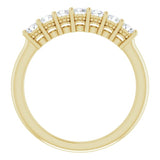 14K Yellow 3/8 CTW Natural Diamond Anniversary Band