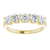 14K Yellow 1 CTW Natural Diamond Anniversary Band