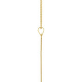 14K Yellow 28 x 18 mm Cross 18" Necklace