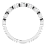 Platinum 1/2 CTW Natural Diamond Anniversary Band