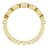 14K Yellow 5/8 CTW Natural Diamond Anniversary Band