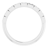 14K White 1/2 CTW Natural Diamond Anniversary Band