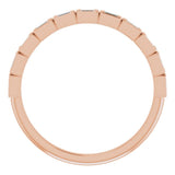 14K Rose 1/6 CTW Natural Diamond Anniversary Band