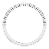 Platinum 1/5 CTW Natural Diamond Anniversary Band