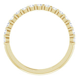 14K Yellow 1/3 CTW Natural Diamond Anniversary Band