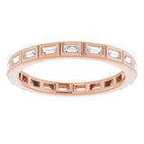 14K Rose 1/3 CTW Diamond Eternity Band