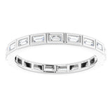 14K White 1/3 CTW Diamond Eternity Band