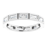 14K White 1/2 CTW Diamond Eternity Band