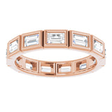 14K Rose 1 1/4 CTW Diamond Eternity Band