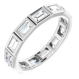 14K White 1 1/4 CTW Diamond Eternity Band