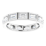 14K White 1 1/4 CTW Diamond Eternity Band