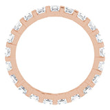 14K Rose 1 1/5 CTW Natural Diamond Eternity Band Size 7