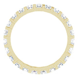 14K Yellow 1 1/5 CTW Natural Diamond Eternity Band Size 7