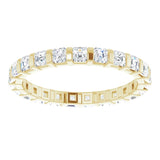 14K Yellow 1 1/5 CTW Natural Diamond Eternity Band Size 7