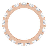 14K Rose 1 9/10 CTW Natural Diamond Eternity Band Size 7
