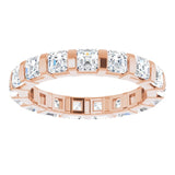 14K Rose 1 9/10 CTW Natural Diamond Eternity Band Size 7