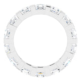 14K White 2 1/2 CTW Natural Diamond Eternity Band Size 7