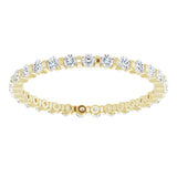 14K Yellow 3/8 CTW Natural Diamond Eternity Band Size 7
